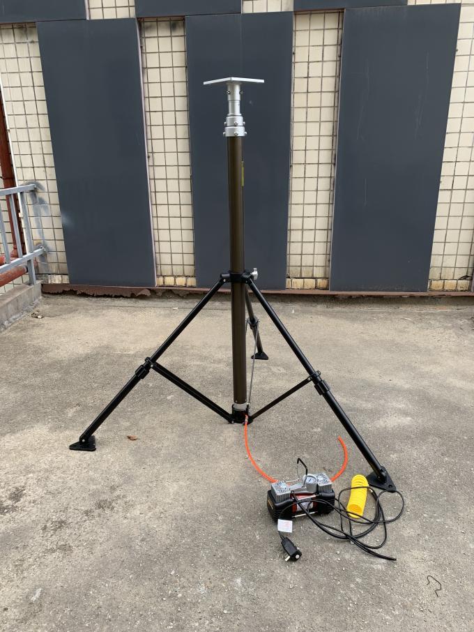 Aluminum 4.2M 5.7M 120N Pneumatic Telescopic Antenna Mast
