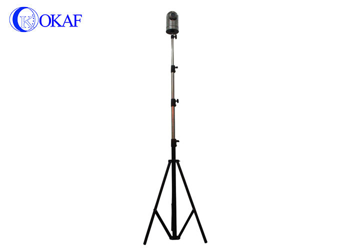 Portable Telescoping Steel Antenna Mast Stand Tripod 24m Height 1 Year