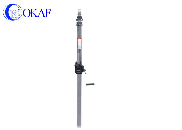 OKAF 5M Telescopic Mast Pole Stainless Steel Hand Crank 6ft Anti Corrosion