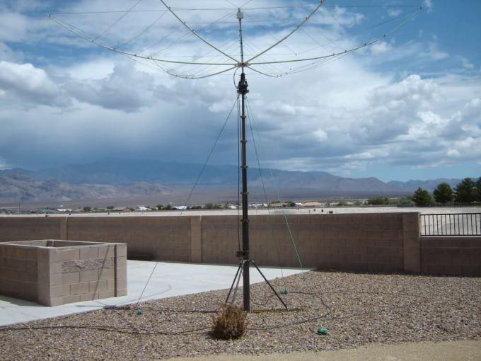 10 Meter 33ft Telescopic Antenna Mast Aluminum Hand Crank Telescopic
