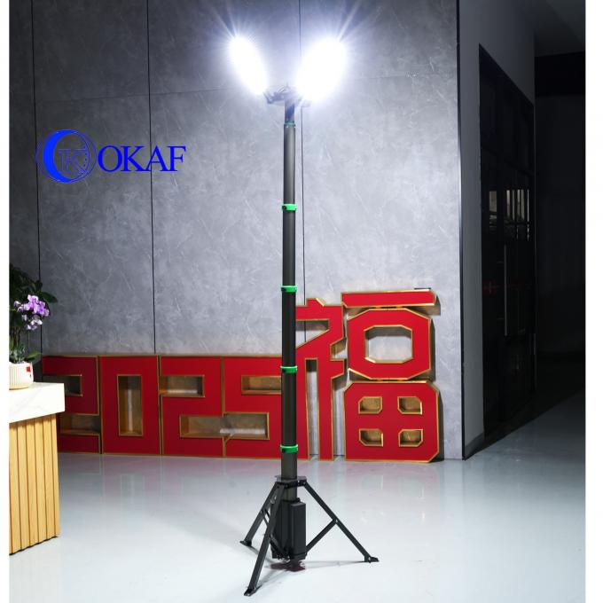 Built in Battery Portable Telescopic LED Light Tower with Tripod Outdoor Event Lighting 0