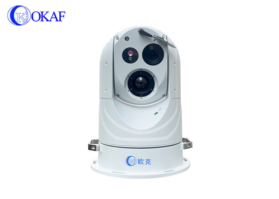 1280 * 1024 High Definition Gyro stabilization 3 Eyes Long Range Thermal Imaging Laser PTZ Camera
