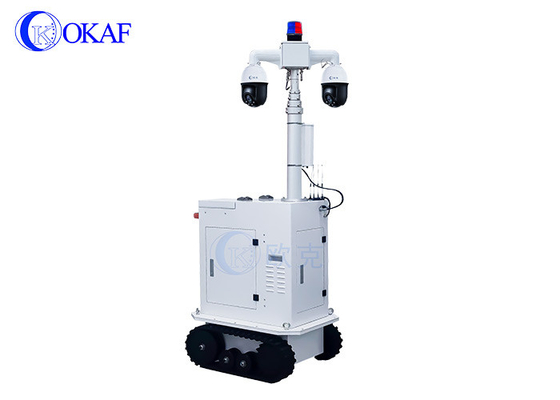 Intelligent Security patrol robot CAN/ serial port control Robot with PTZ camera