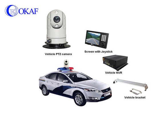 4G Car IR Auto Tracking PTZ Camera / Security Camera With Powerful Magnet Mount