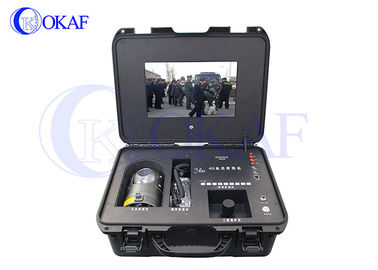 Portable 4G PTZ Camera , Remote Wireless Surveillance Camera Suitcase Emergency Command System Terminal