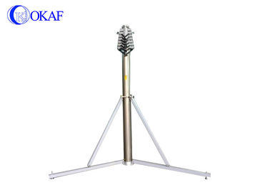 Mechanical TV Antenna Telescopic Mast Pole Hard Anodized Treatment Surface