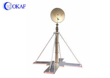 Military Telescopic Mast Pole , Telescoping Mast Tripod Aluminum Alloy Material