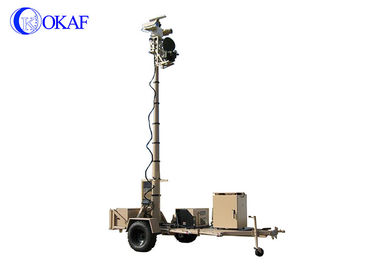 Okaf Vehicle Mounted Mast Mobile Surveillance Trailers Electromagnetic Brake System