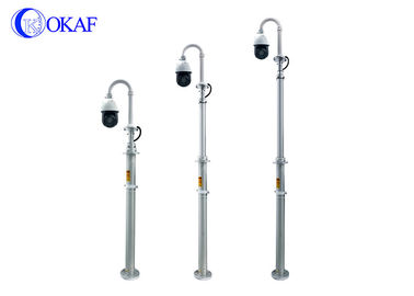 RS485 Control 3.5M Mobile Telescopic Antenna Pole 3.5m Height With Self Locking