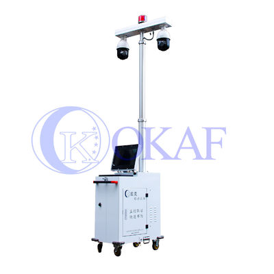 6m 1920*1080 30fps Mobile Sentry Surveillance Cctv Trailer