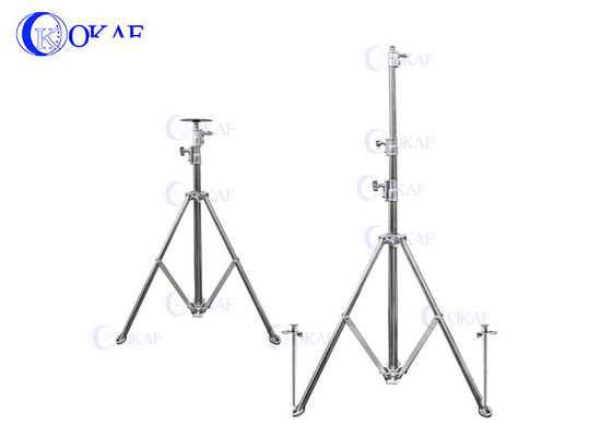 Manual Lifting Tripod Telescopic Mast Pole For PTZ Camera