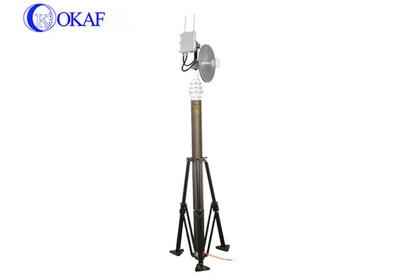 Portable Lightweight Telescopic Mast Tripod 5.7m 5.8m Hydraulic