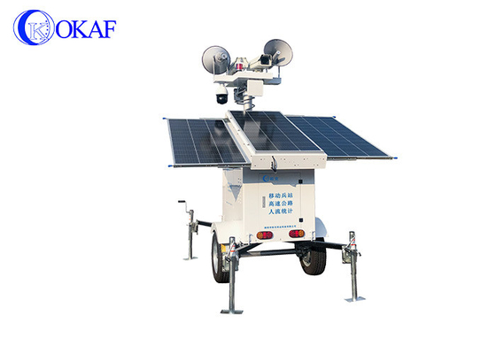 Sentry Solar Mobile CCTV Camera Trailer Telescopic Mast Security Surveillance Trailer