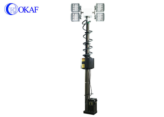 Aluminum Alloy Night Scan Light Tower Mobile Electric Led Light Mast