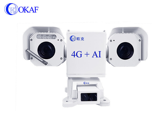 Power transmission online monitoring low-power intelligent 3- eyes PTZ camera