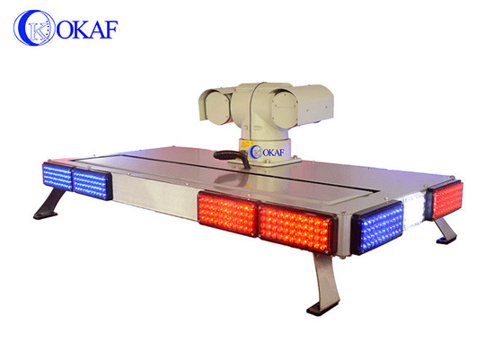 Strobe Lightbar PTZ Surveillance Camera 30FPS For Warning