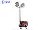 220v Pneumatic Mobile Telescoping Antenna Mast Trailer 8 Lamp Plate With Generator