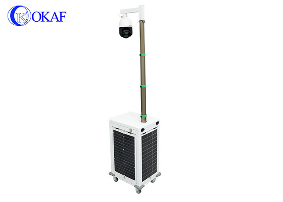 4G AI Camera Solar-Powered Mobile Security Cabinet for Construction Site Monitoring