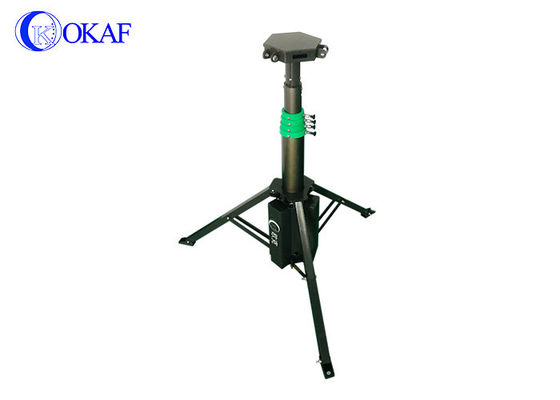 Manual Lifting Portable Power Bank Tripod Foldable Telescopic Mast With Battery