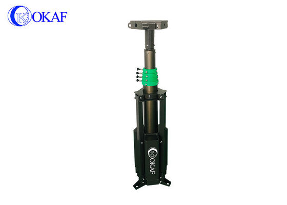 Manual Lifting Portable Power Bank Tripod Foldable Telescopic Mast With Battery
