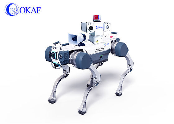 OKAF AI Surveillance Autonomous Security Patrol Robot Industrial Guard Robot Dog Smart Security Quadruped Robot