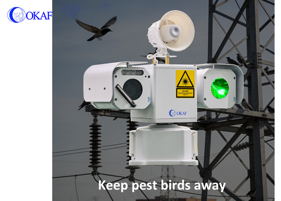 Laser Bird Repellent PTZ Camera with Speaker Bird Detection for Substation