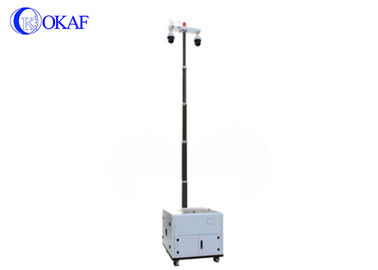 360° Continuous Rotation Mobile Surveillance Trailer Urgent Surveillance Solar Power Supply