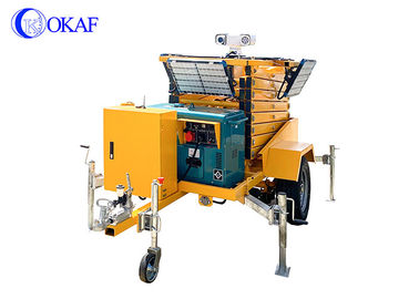 IP65 Diesel Generator Mobile Light Tower Auto Lifting Portable LED Light Tower