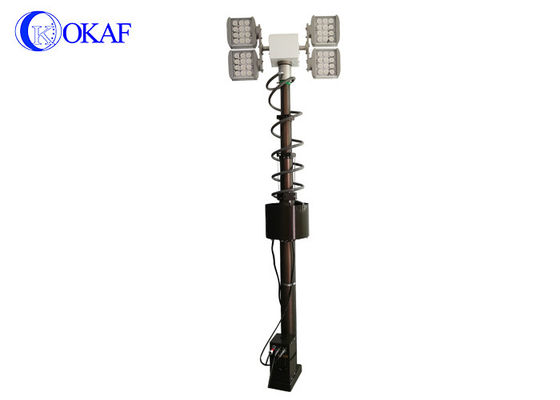 4m/min RS485 48000lm Telescopic Mast Aluminum