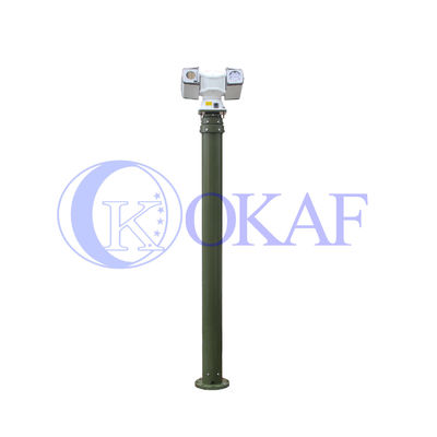 IP66 20m Mobile Surveillance Camera Mast Aluminum alloy 6063