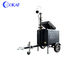 200AH PTZ CCTV Camera Surveillance Trailer Mobile Sentry 6m Telescopic Mast