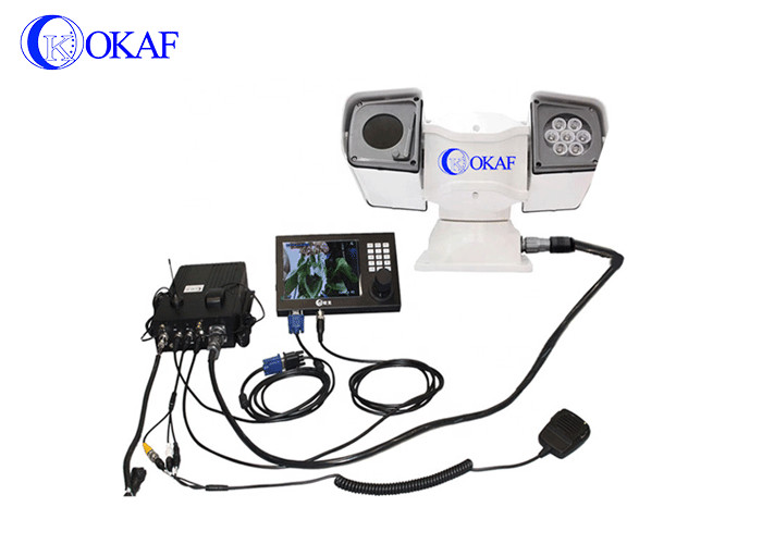 RJ45 Vehicle Robot PTZ Camera 120m IR 2MP 20X Optical Zoom CMOS