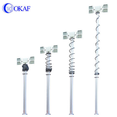 Mobile Telescopic Pneumatic Light Mast Emergency Vehicle Industrial Led Lighting Tower